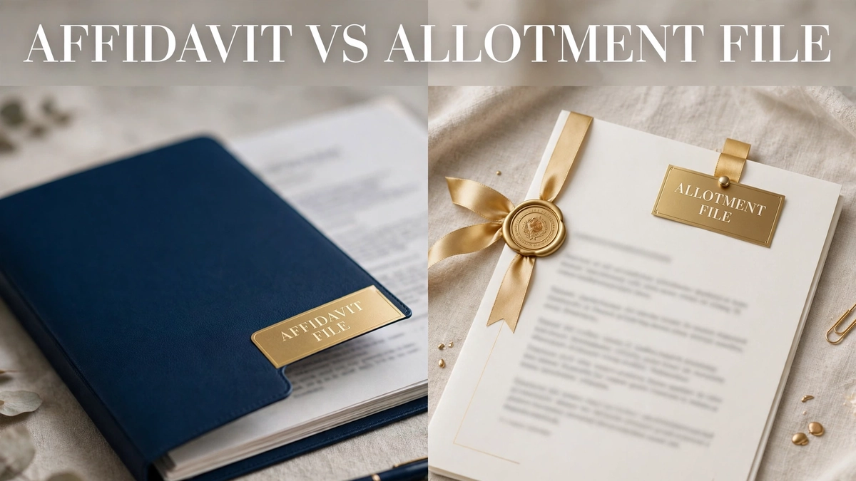 Affidavit file vs allotment file vs transfer file — Saeed Property Advisors