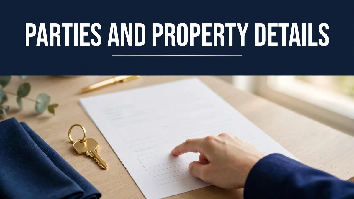 Parties and property details in a bayana agreement