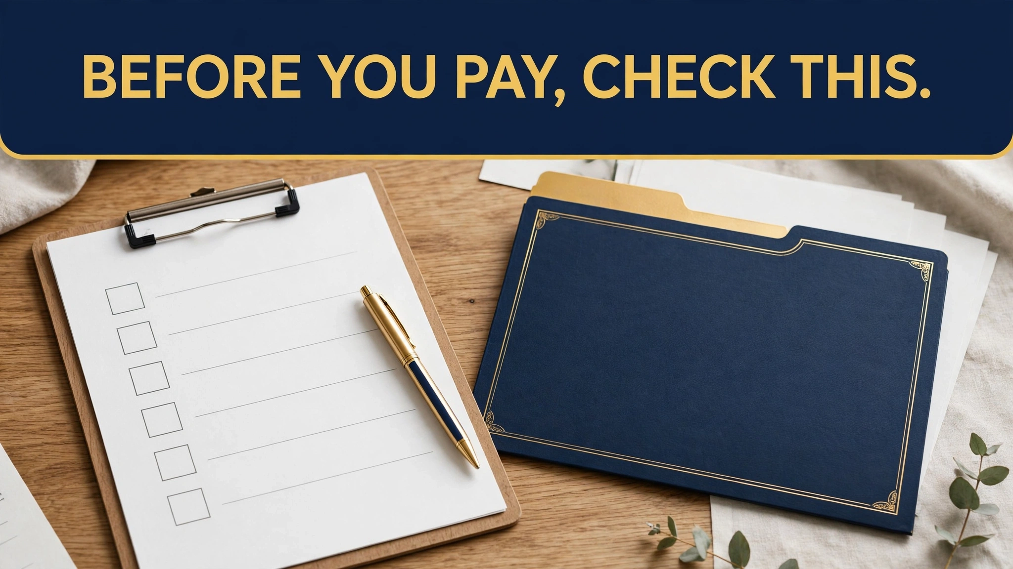 Checklist to complete before paying token money or bayana — Saeed Property Advisors