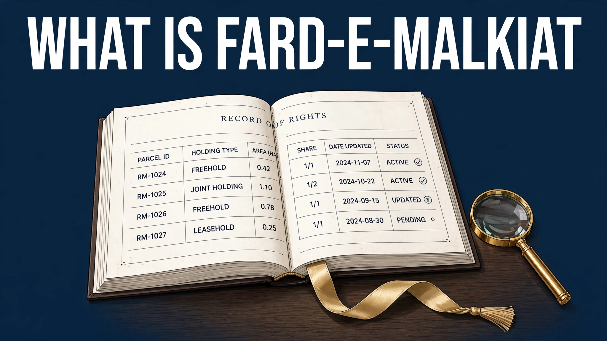 What is Fard-e-Malkiat &mdash; Record of Rights ownership register in Punjab