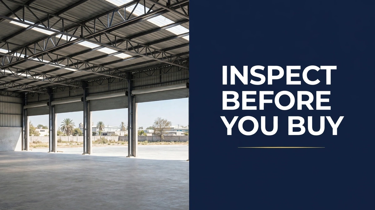 Inspecting an industrial unit before buying — Saeed Property Advisors