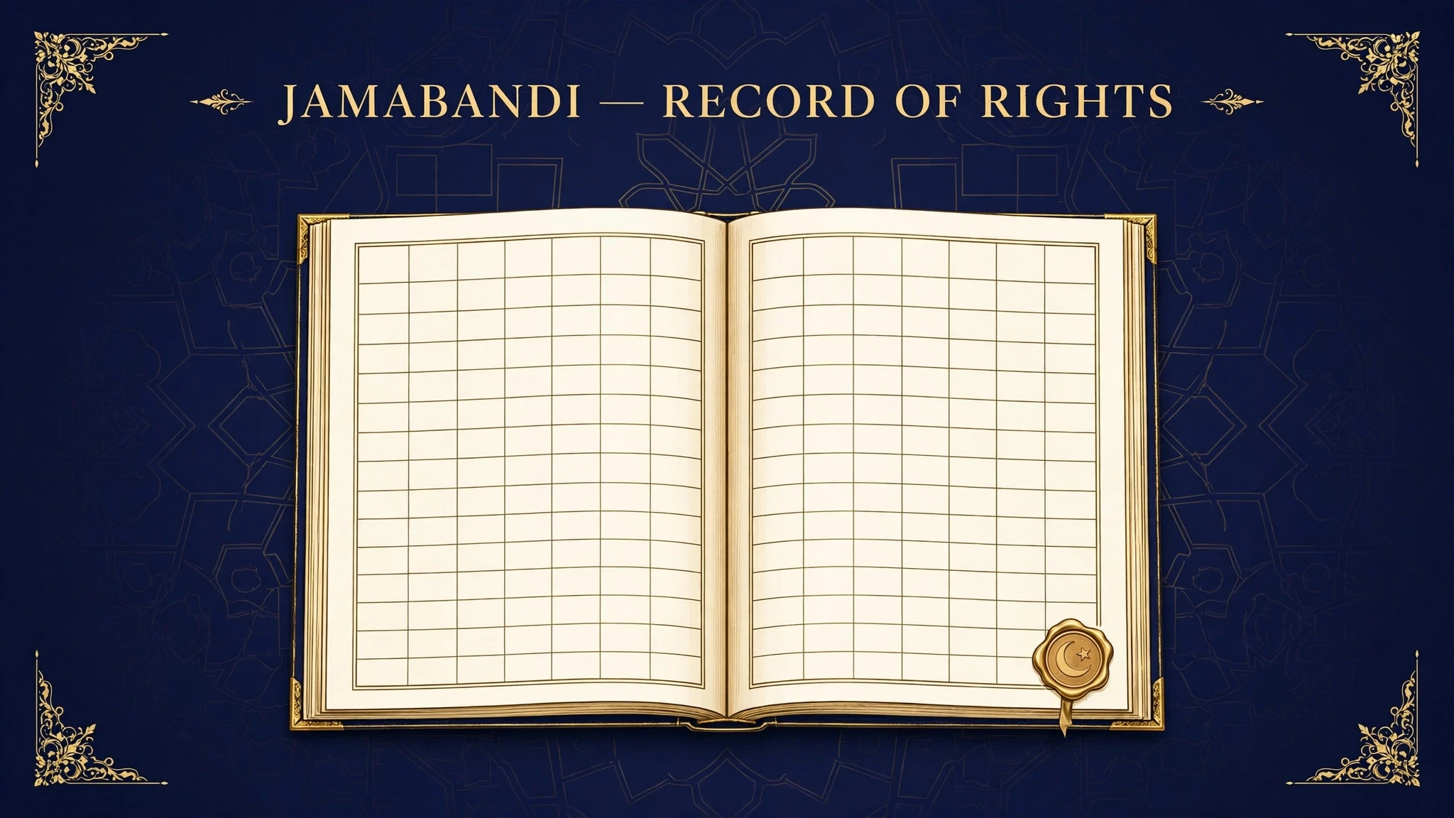 Jamabandi record of rights ledger illustration for Punjab land records guide