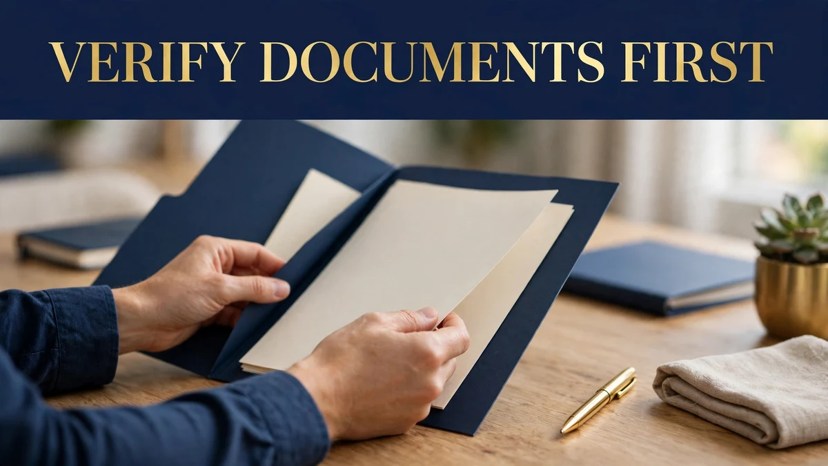 Checking marquee property documents before buying