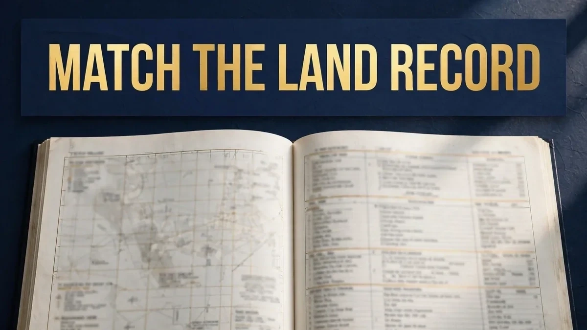 Match the society's land record and approved layout before paying