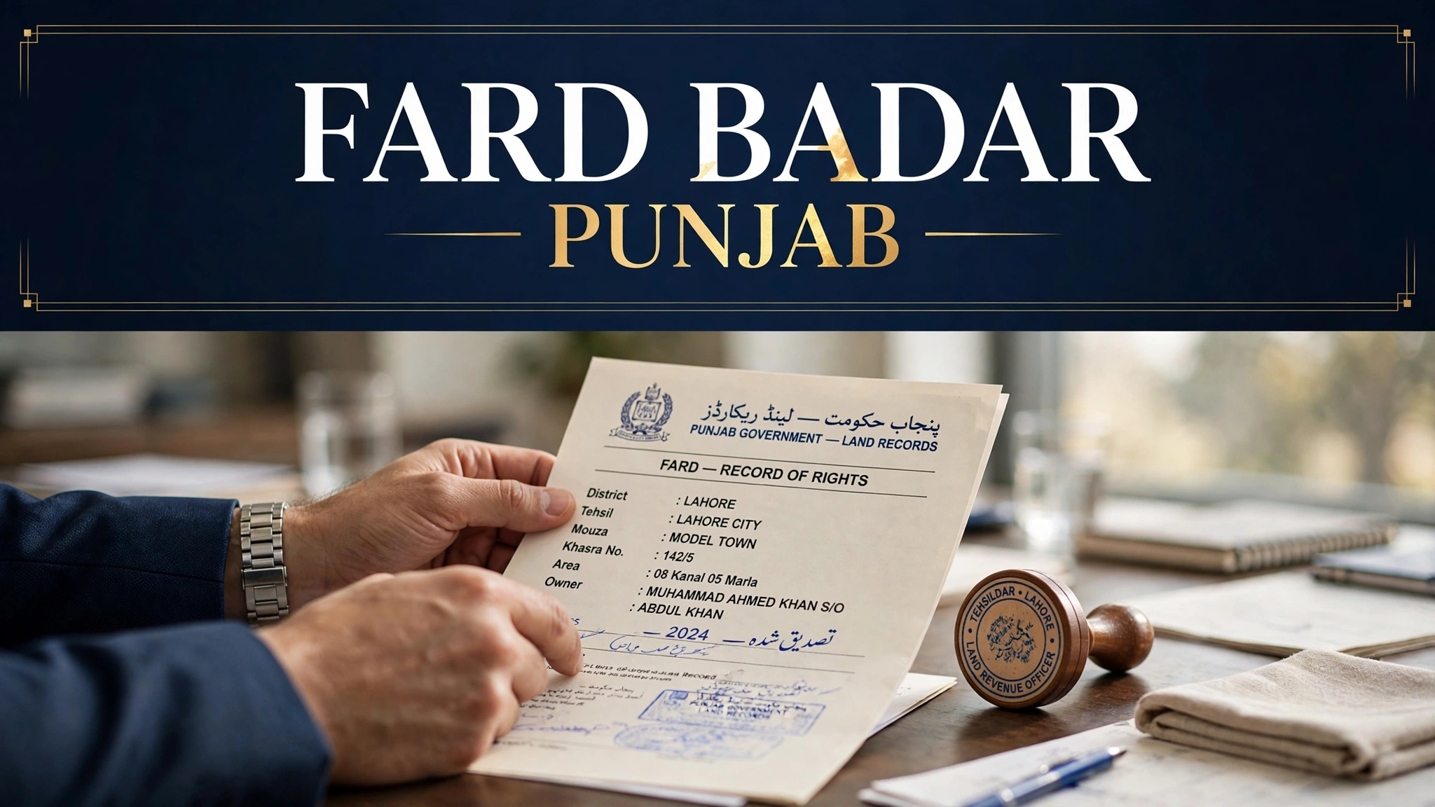 Fard Badar — how to get your land record corrected in Punjab