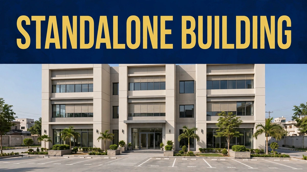 Standalone office building with dedicated parking in Sheikhupura