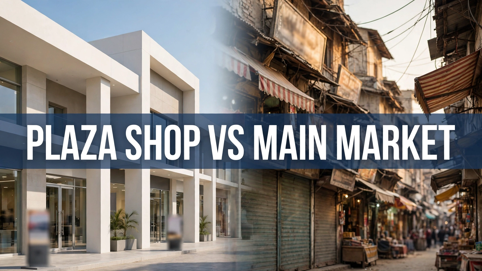 Buying a shop in a plaza vs main market in Sheikhupura