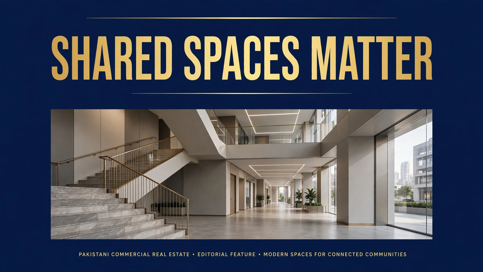 Checking shared spaces and parking when buying a commercial unit in Sheikhupura