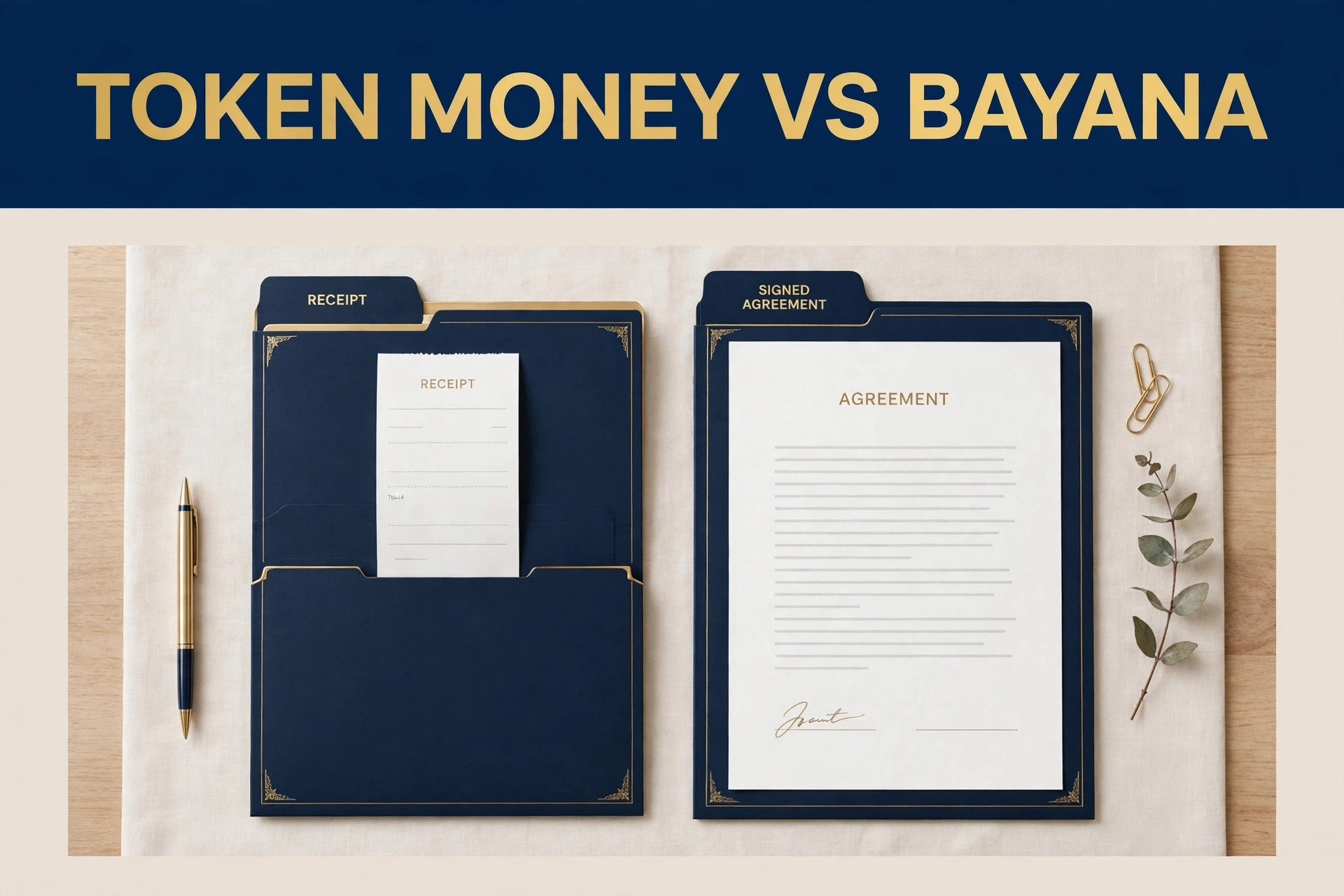 Token money vs bayana in Pakistan — Saeed Property Advisors