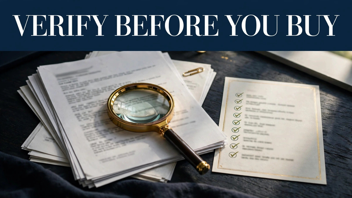 Verify a plot file at the society office before buying