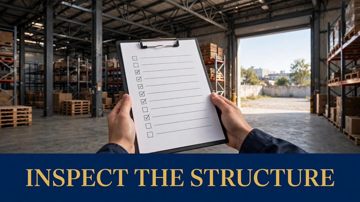 Inspecting warehouse structure before purchase — Saeed Property Advisors