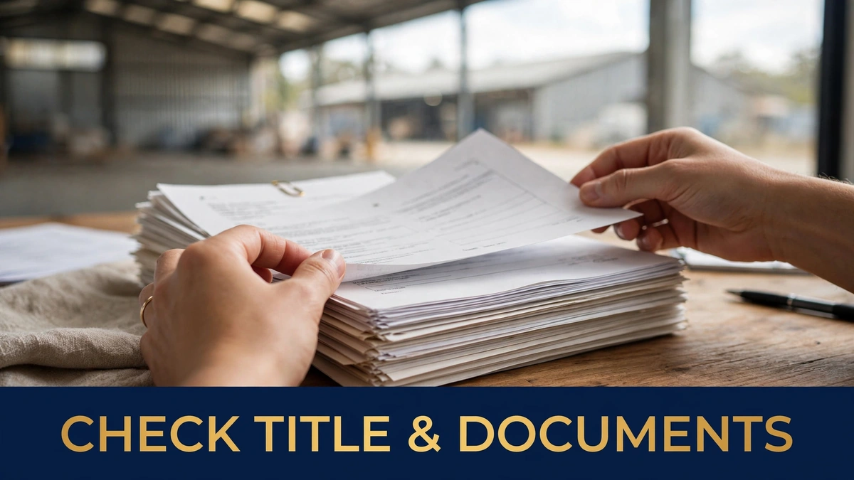 Checking warehouse title and documents before buying — Saeed Property Advisors